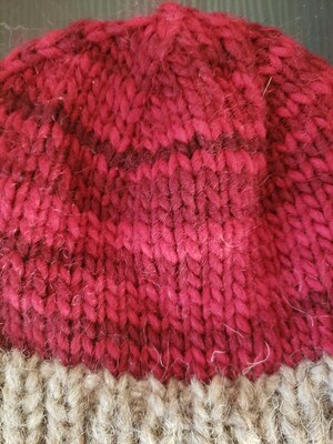 Youth Sized Maroon and Tan Hat - image2
